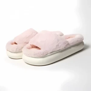 Pimali Cozy Slides – Fleece-Lined Pillow Slides for Winter | Warm Indoor-Outdoor Cloud Slides