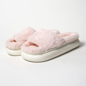 Pimali Cozy Slides – Fleece-Lined Pillow Slides for Winter | Warm Indoor-Outdoor Cloud Slides UK