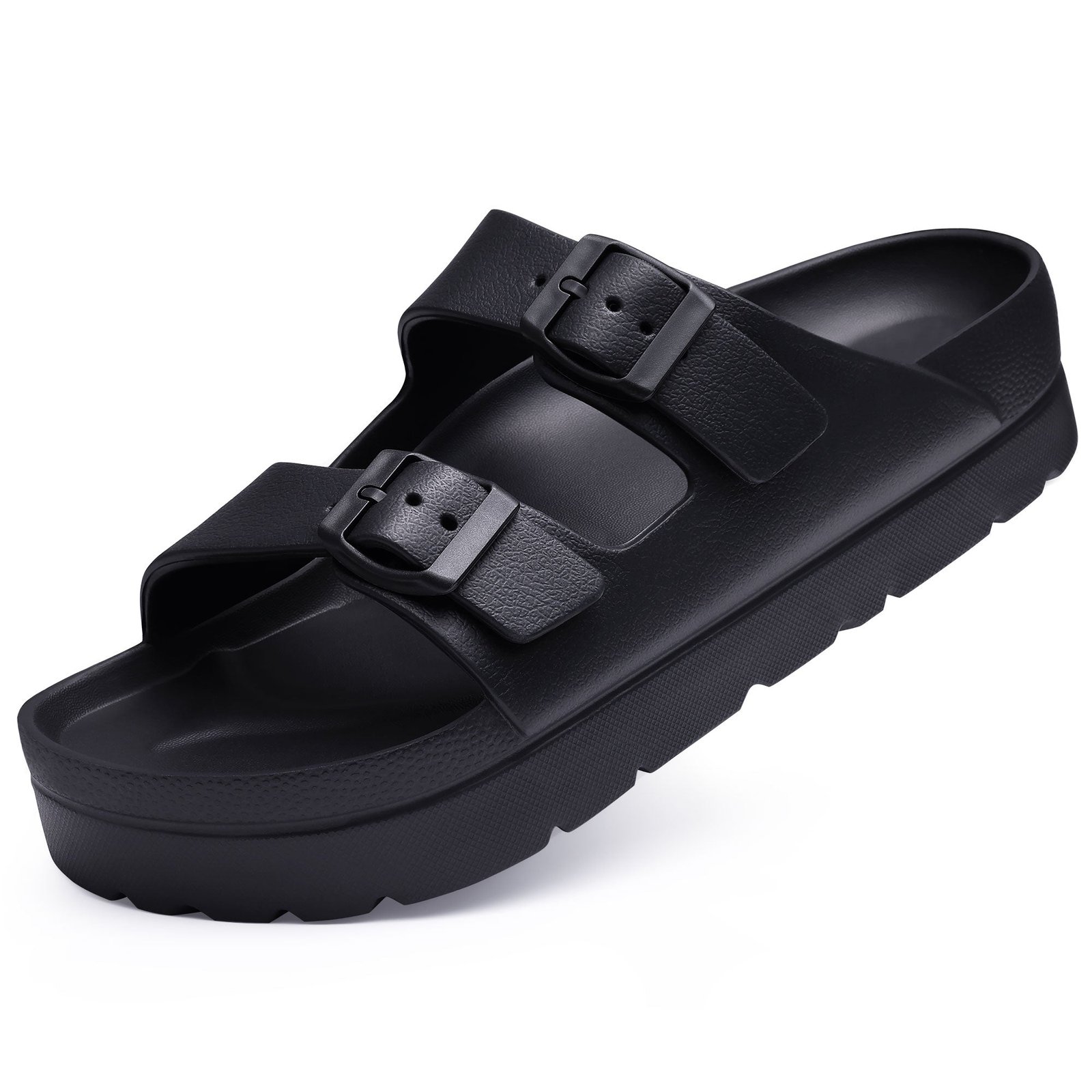Waterproof EVA Footbed Sandals – Double-Buckle Slides | Mykonos | Women's 8 Mykonos cork footbed sandals - Pimali