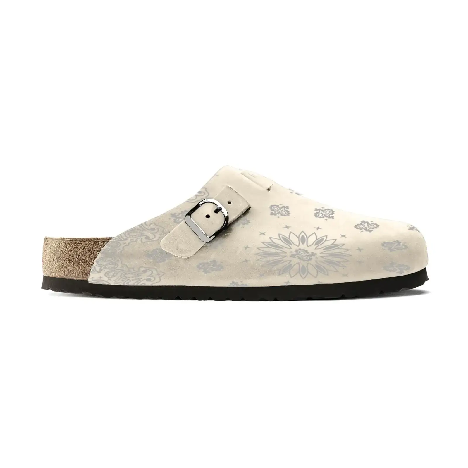 Paisley Print Clogs — Patterned Cork Footbed Mules 9 Paisley Print Clogs — Patterned Cork Footbed Mules - Image 9