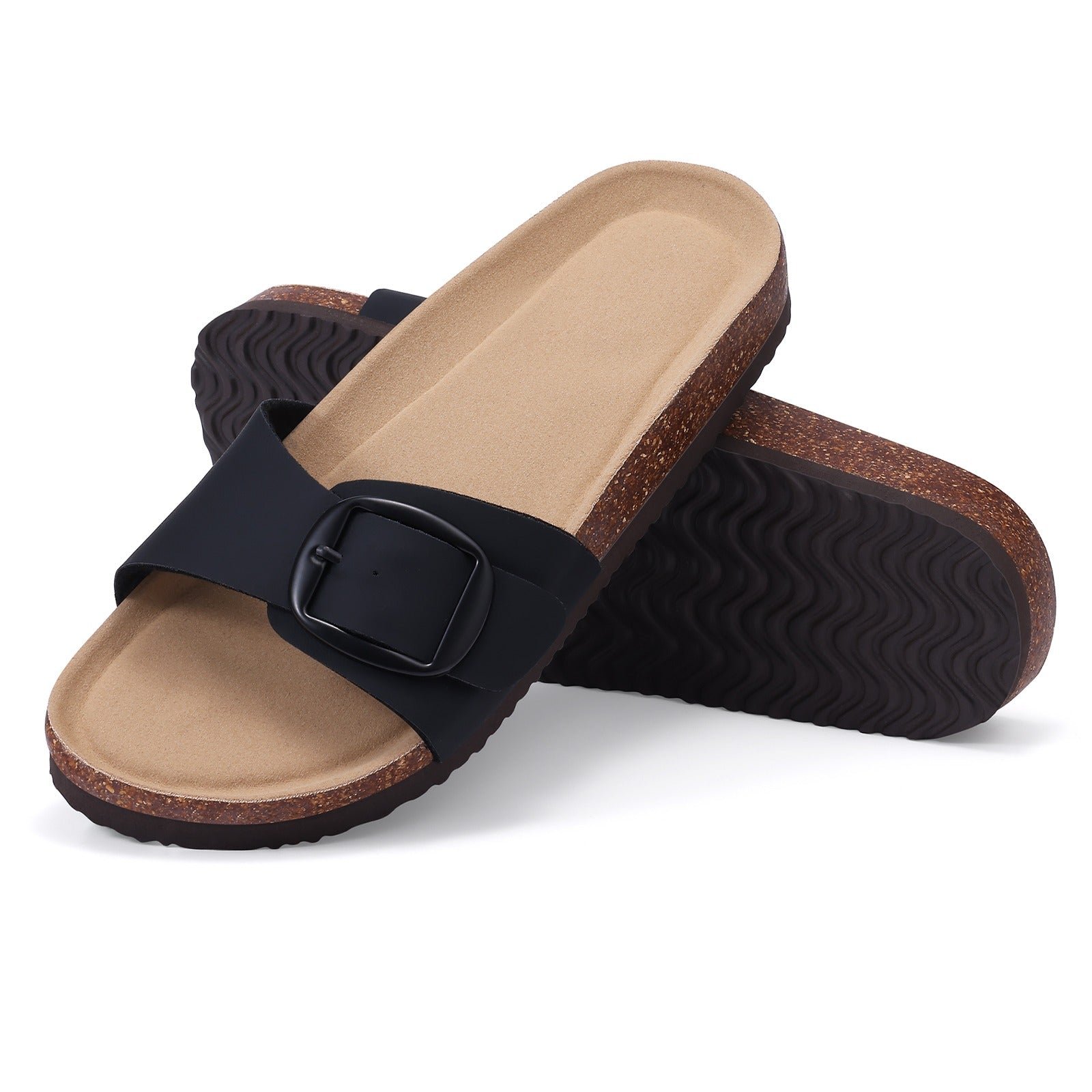 Single-Strap Cork Footbed Sandals with Arch Support | Marbella | Women's 6 Marbella cork footbed sandals - Pimali