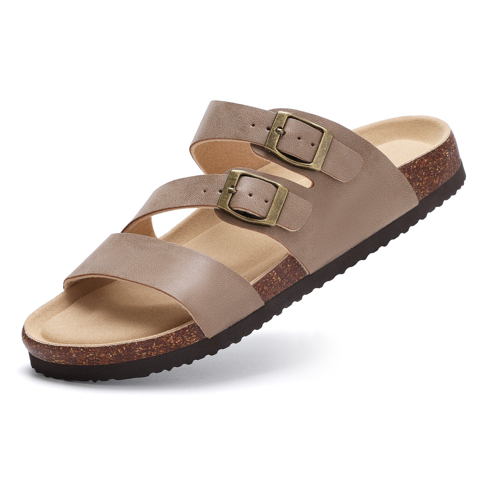 Adjustable Strap Cork Footbed Sandals with Arch Support | St-Tropez | Women's 7 St-Tropez cork footbed sandals - Pimali