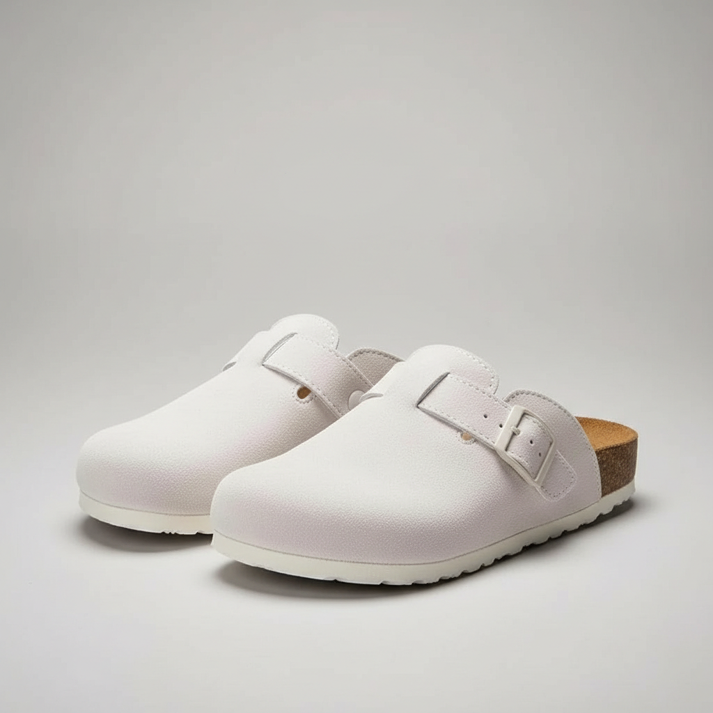 Suede Clog Mules — Cork Footbed Slip-On Clogs 6 Suede Clog Mules — Cork Footbed Slip-On Clogs - Image 6