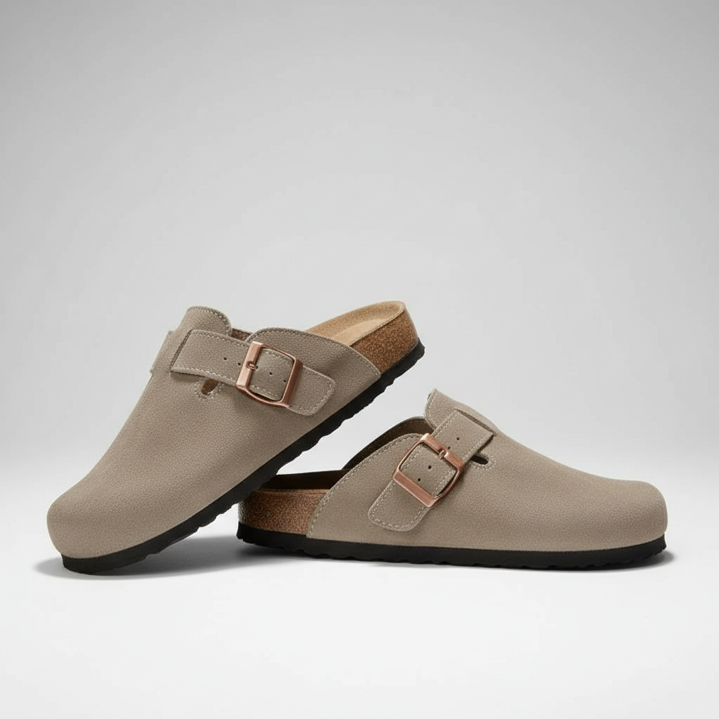 Suede Clog Mules — Cork Footbed Slip-On Clogs 8 Suede Clog Mules — Cork Footbed Slip-On Clogs - Image 8