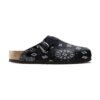 Paisley Print Clogs — Patterned Cork Footbed Mules