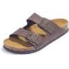 Two-Strap Cork Footbed Sandals – Adjustable Double-Buckle Slides, Arch Support