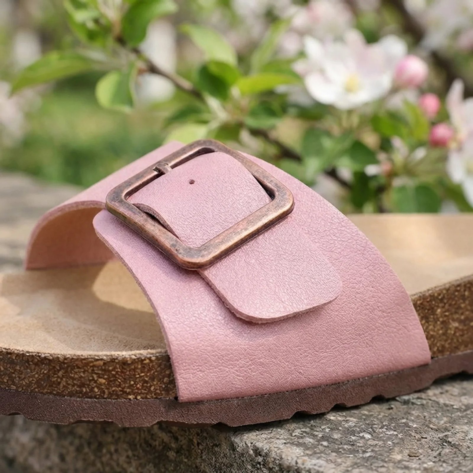 Single-Strap Cork Footbed Sandals with Arch Support | Marbella | Women's 4 Marbella cork footbed sandals - Pimali