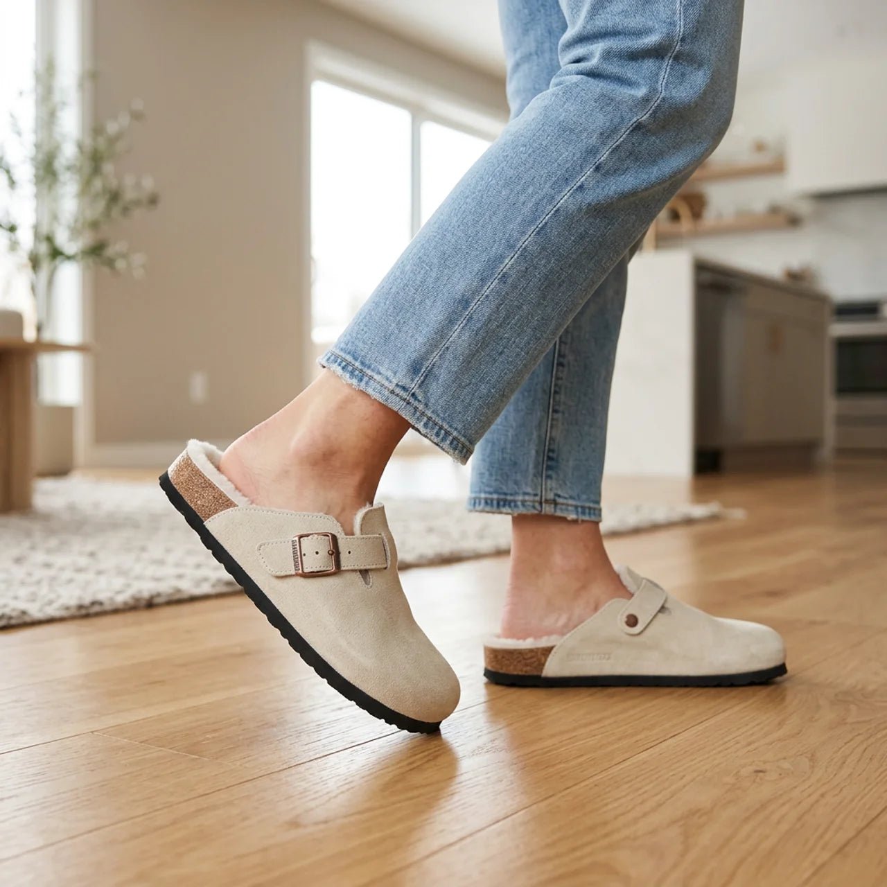 Sherpa-Lined Clogs — Cosy Fleece-Lined Cork Footbed Mules 4 Sherpa-Lined Clogs — Cosy Fleece-Lined Cork Footbed Mules - Image 4