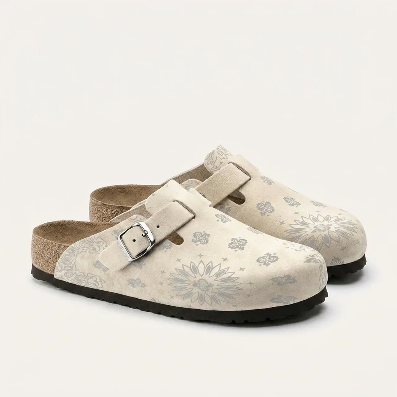 Paisley Print Clogs — Patterned Cork Footbed Mules 10 Paisley Print Clogs — Patterned Cork Footbed Mules - Image 10