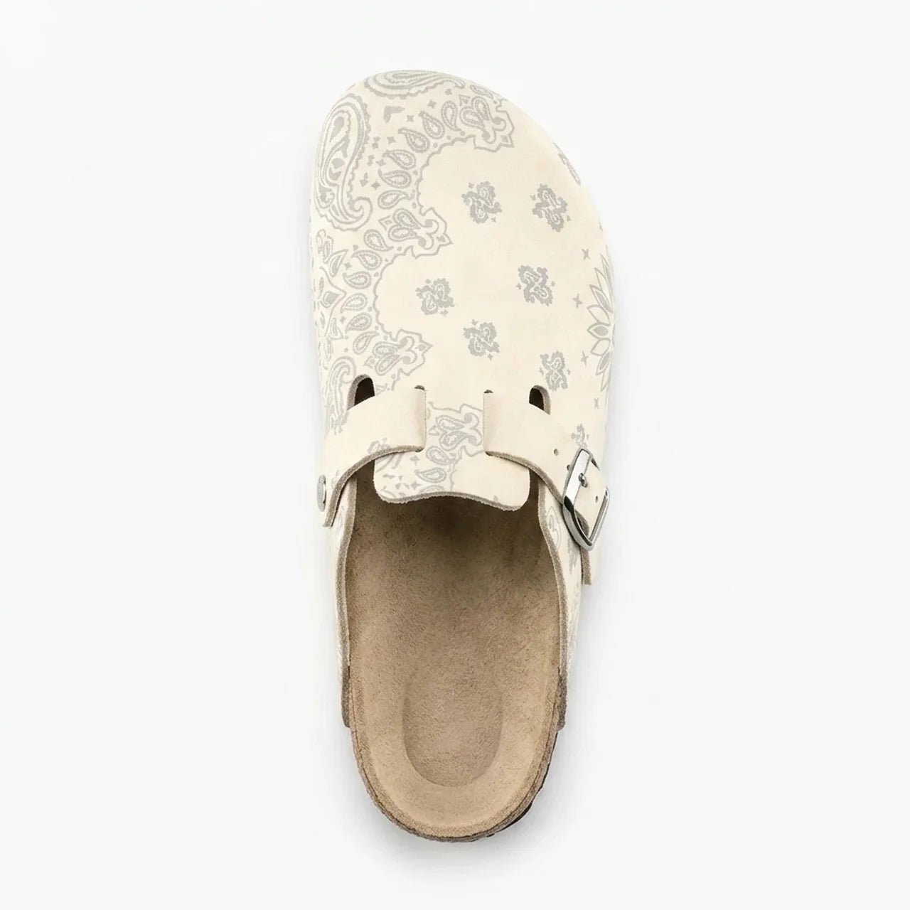 Paisley Print Clogs — Patterned Cork Footbed Mules 11 Paisley Print Clogs — Patterned Cork Footbed Mules - Image 11