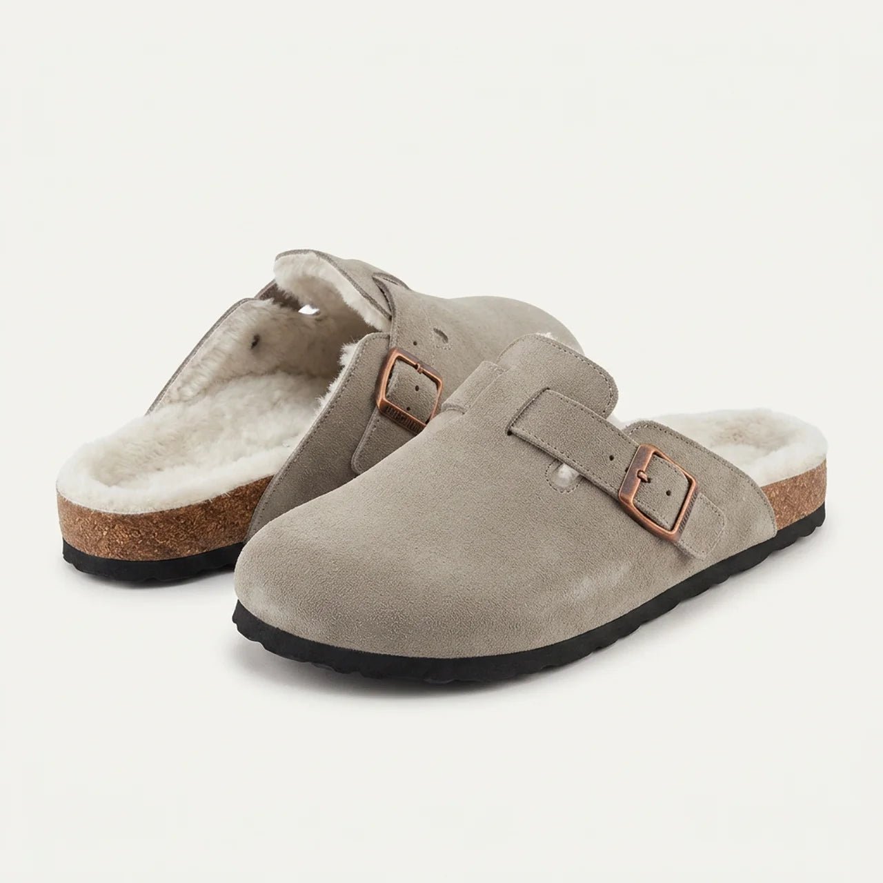 Sherpa-Lined Clogs — Cosy Fleece-Lined Cork Footbed Mules 5 Sherpa-Lined Clogs — Cosy Fleece-Lined Cork Footbed Mules - Image 5