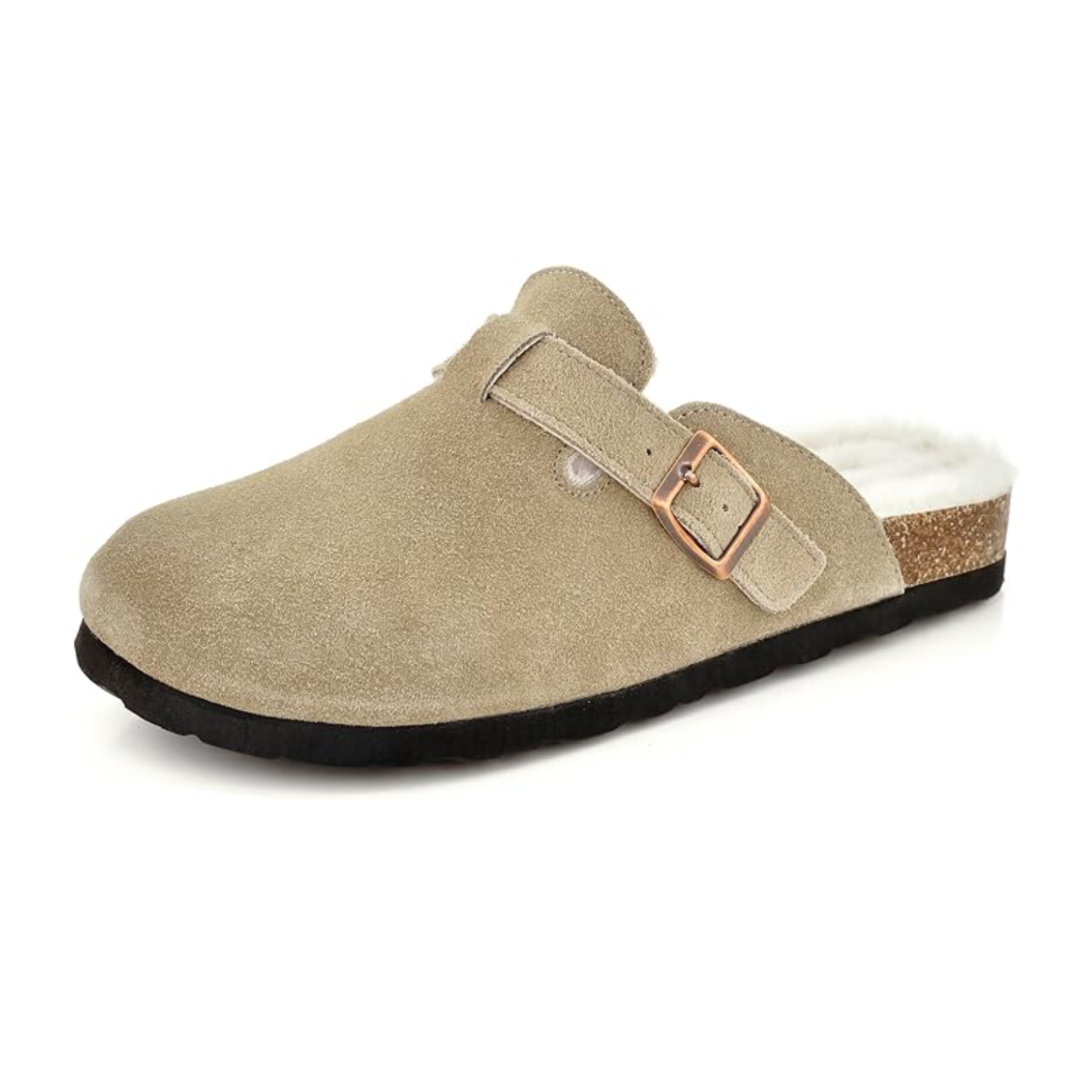 Sherpa-Lined Clogs — Cosy Fleece-Lined Cork Footbed Mules 6 Sherpa-Lined Clogs — Cosy Fleece-Lined Cork Footbed Mules - Image 6