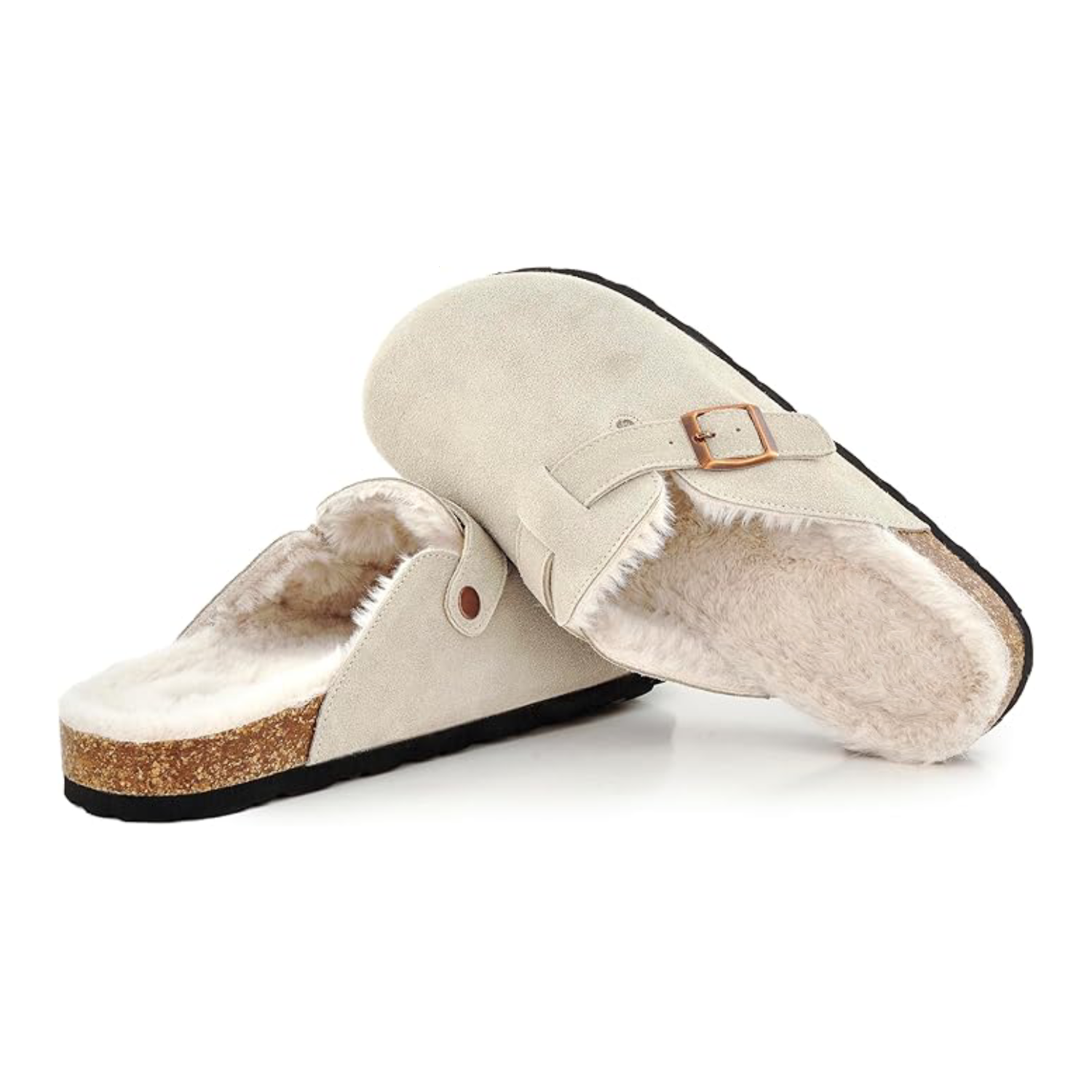 Sherpa-Lined Clogs — Cosy Fleece-Lined Cork Footbed Mules 1 Sherpa-Lined Clogs — Cosy Fleece-Lined Cork Footbed Mules
